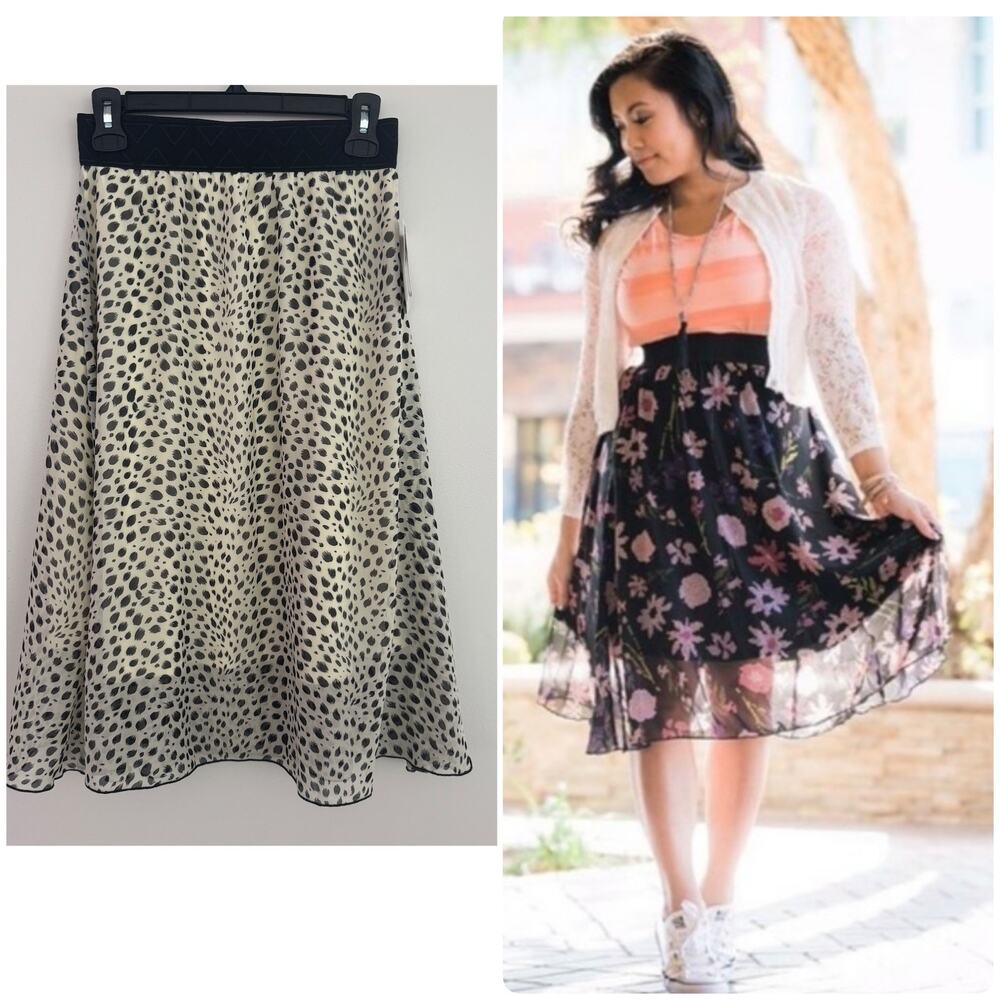 Lularoe Lola Skirt in Cheetah